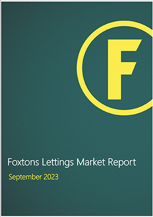 foxtons lettings market report september 2023 cover
							photo