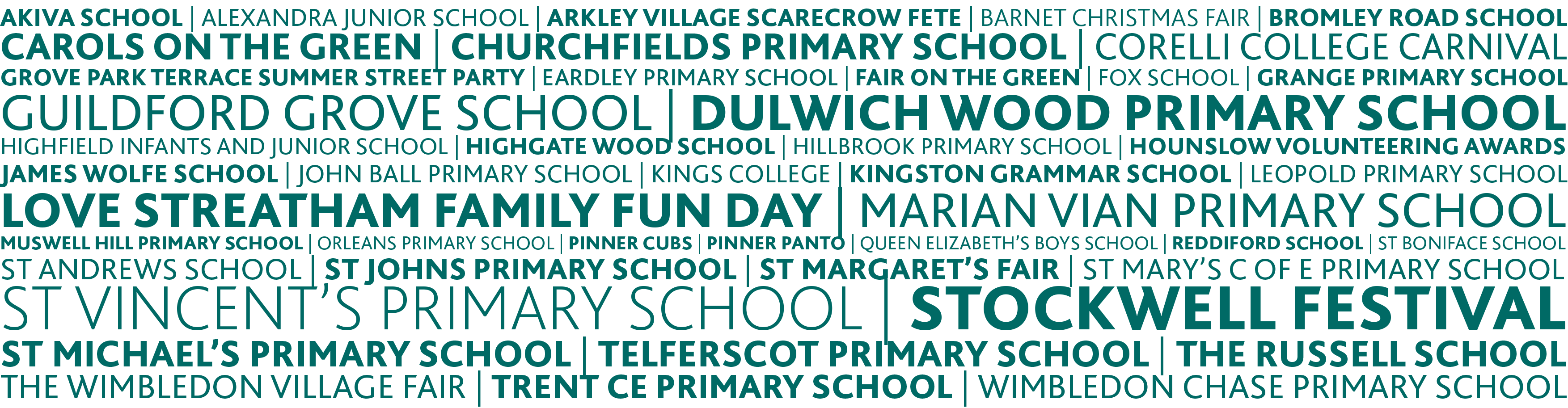 List of Foxtons Supported Schools