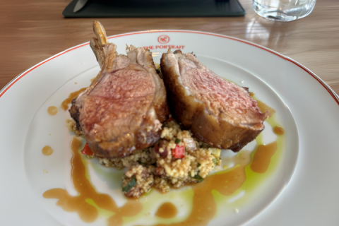 Spring lamb and couscous