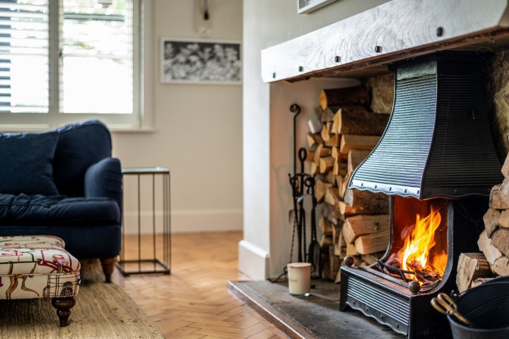 cosy fireplace